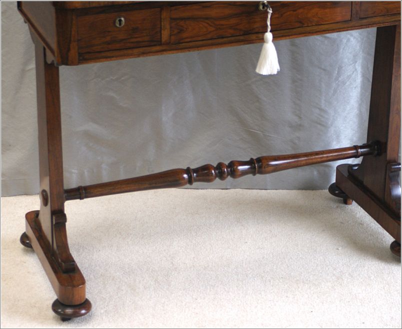 3036 Small Antique William IV Library Table (4)